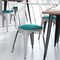Flash Furniture White Metal Stack Chair with Mint Poly Resin Seat CH-31230-WH-PL1M-GG - alternate 2